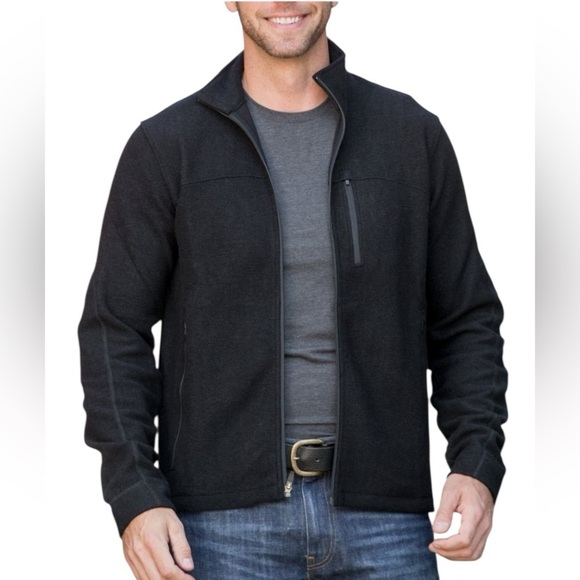 Ibex Scout Jura Merino Wool Full Front Zip Base Layer Zip Pockets Jacket SZ L - Picture 4 of 13